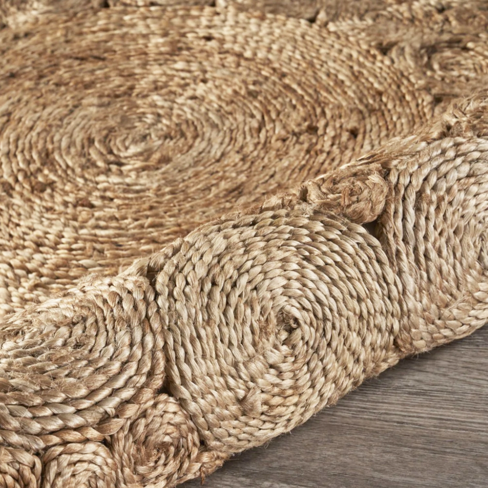 Natural Jute Hand-braided Rug 01 天然黃麻地毯 01