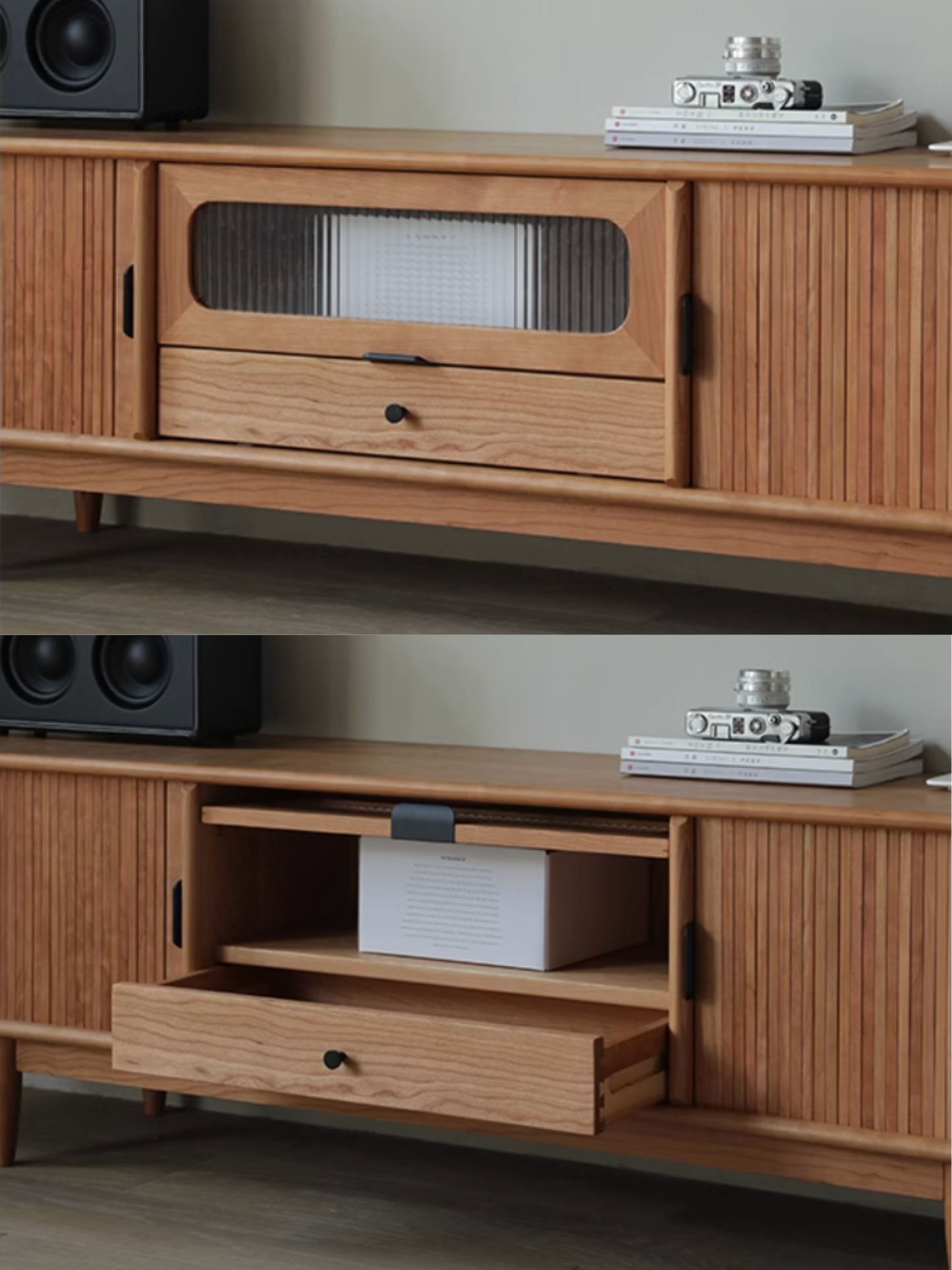 SIMPLY Tambour Door TV Board 實木捲簾電視櫃