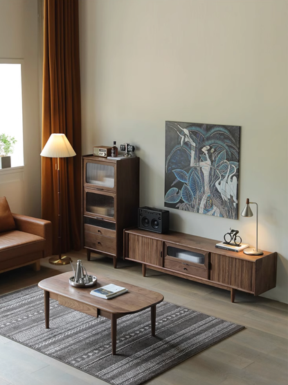SIMPLY Tambour Door TV Board 實木捲簾電視櫃