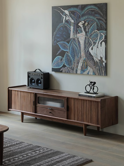SIMPLY Tambour Door TV Board 實木捲簾電視櫃