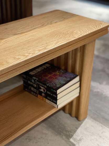 DELIGHT Bench with Shelf 02 實木長椅（可訂造）