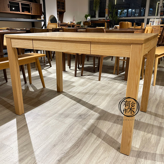 DELIGHT Dining Table with Drawers 實木櫃桶餐枱