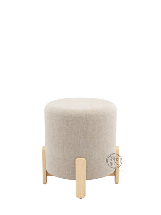 HEYA Pouffe 實木軟墊矮櫈