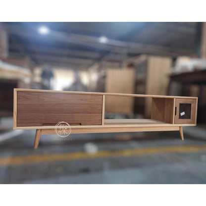 [Customized case] Solid wood TV cabinet