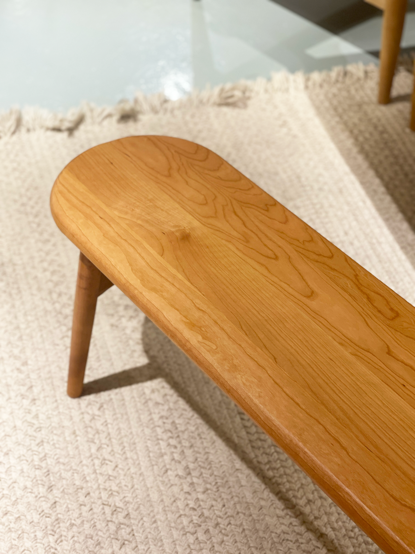 LUMINOUS Oval Bench solid wood oval bench 