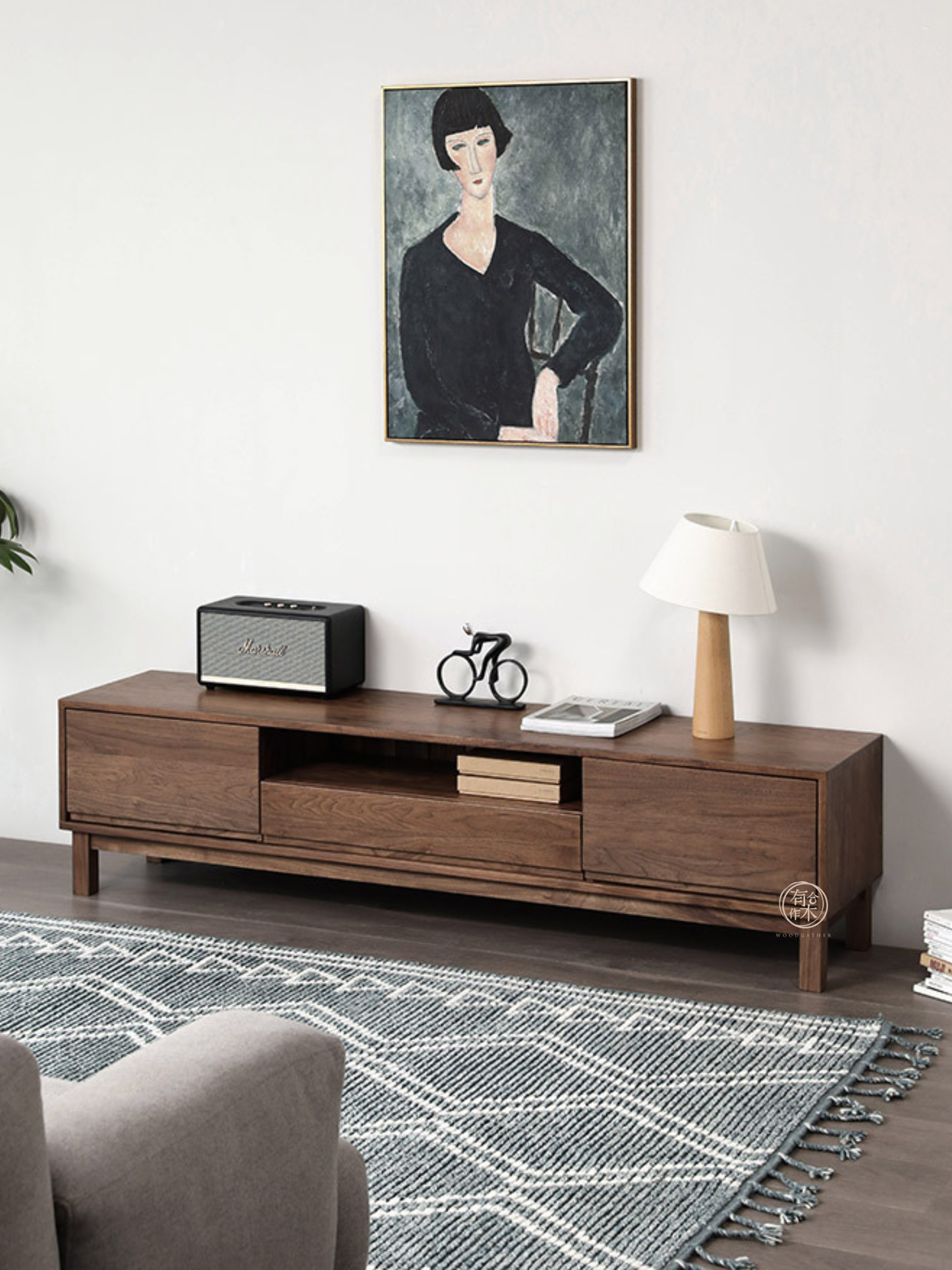 SIMPLY 3-Drawer TV Board 實木電視櫃