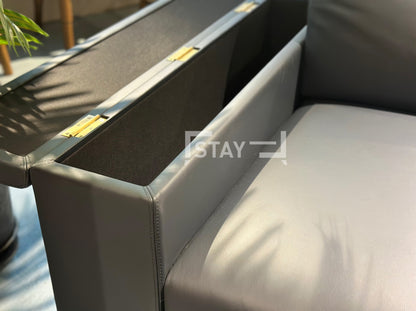 【陳列品】STAY Leather Sofa 真皮梳化（連腳踏）