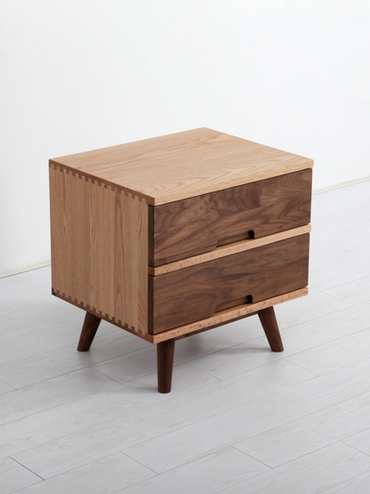 SIMPLY 2-Drawer Bedside Cabinet solid wood bedside table