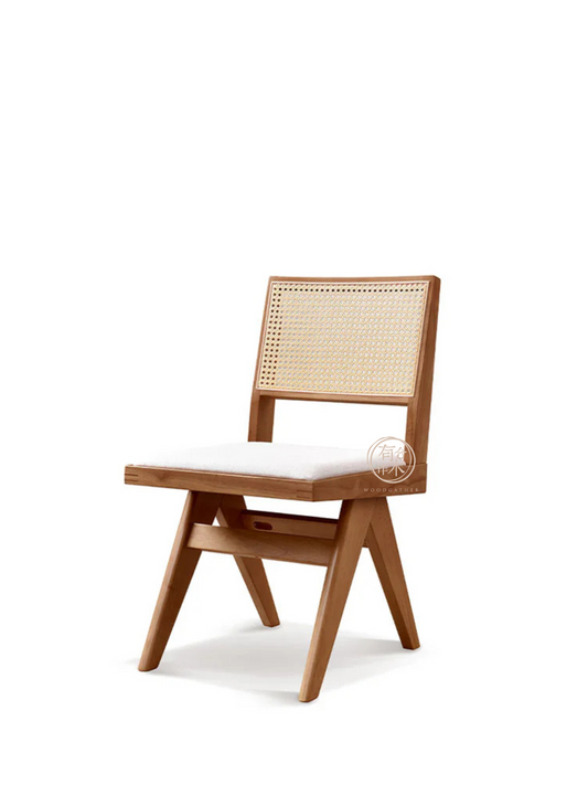 VARIETY-Cherry Rattan Chair 02 實木藤織座墊餐椅