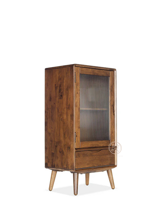 VARIETY Beside Cabinet with Glass Door 實木玻璃邊櫃
