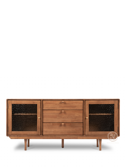VARIETY-Cherry Glass Door Sideboard 03 實木邊櫃