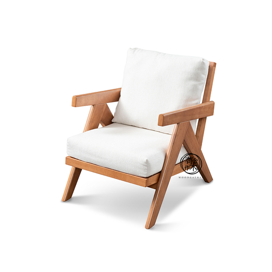 VARIETY-Cherry Lounge Chair 02 solid wood leisure chair