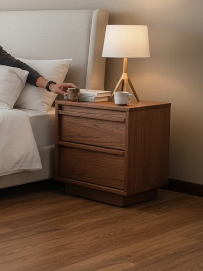 VARIETY Side Table with Large Drawer (with socket) solid wood bedside table (with plug style) 