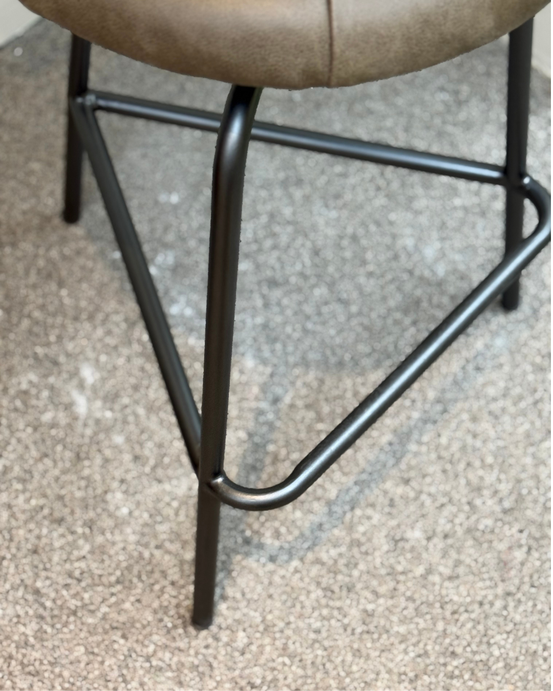 ATELIER Leather Bar Stool 實木真皮鐵藝吧櫈