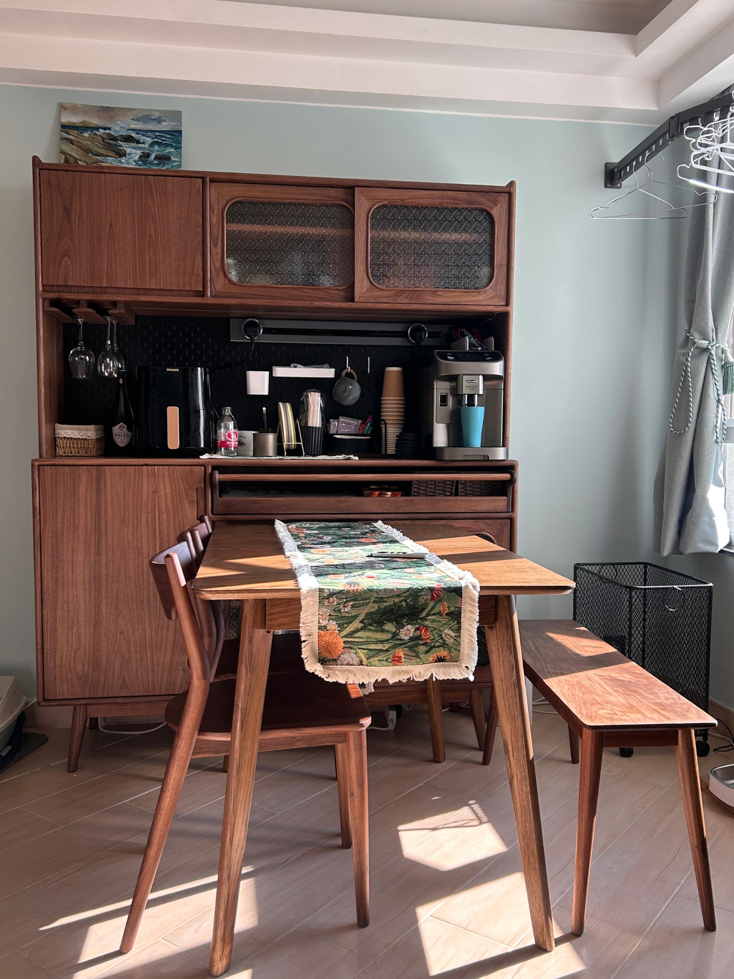 ［訂造案例］實木高餐邊櫃05