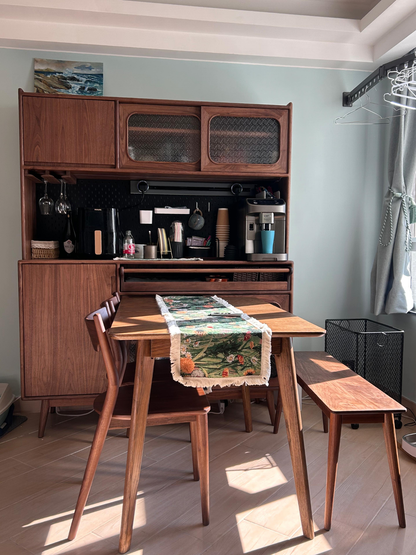 ［訂造案例］實木高餐邊櫃05