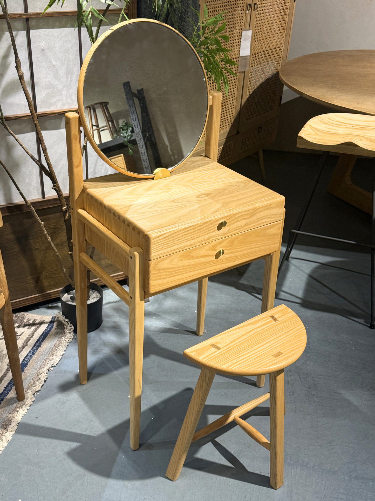 [Display items for sale] SIMPLY Angle Dining Table oak dining table
