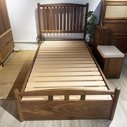 DELIGHT Bed Frame 01 Solid wood hydraulic bed frame (Windsor headboard style) | Non-hydraulic can be customized