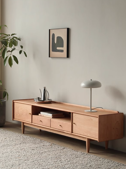 SIMPLY 2-drawer TV Board with 2-door 實木電視櫃
