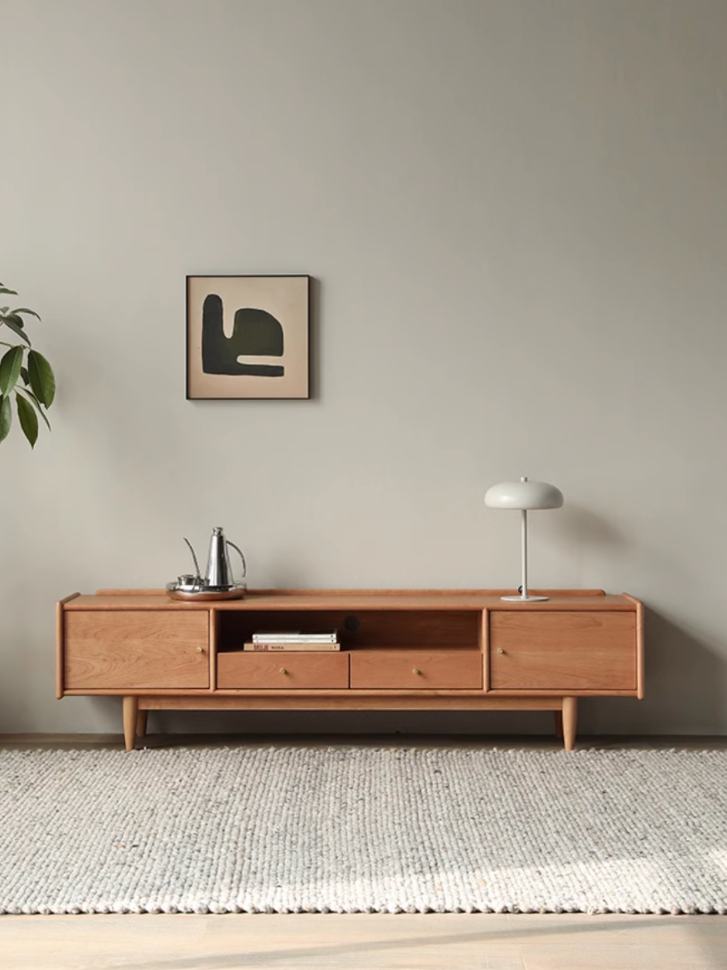 SIMPLY 2-drawer TV Board with 2-door 實木電視櫃