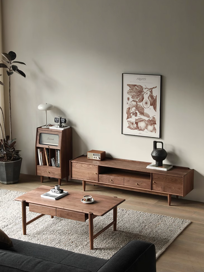 SIMPLY 2-drawer TV Board with 2-door 實木電視櫃