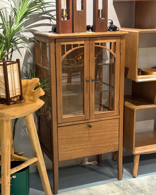 DELIGHT Glass Door Sideboard 02 實木玻璃邊櫃（可訂造）