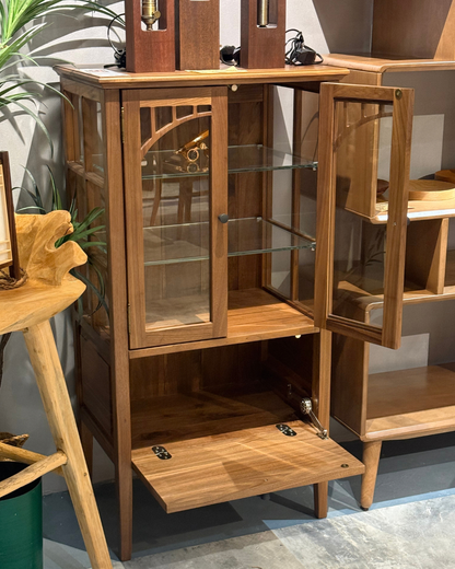 DELIGHT Glass Door Sideboard 02 實木玻璃邊櫃（可訂造）