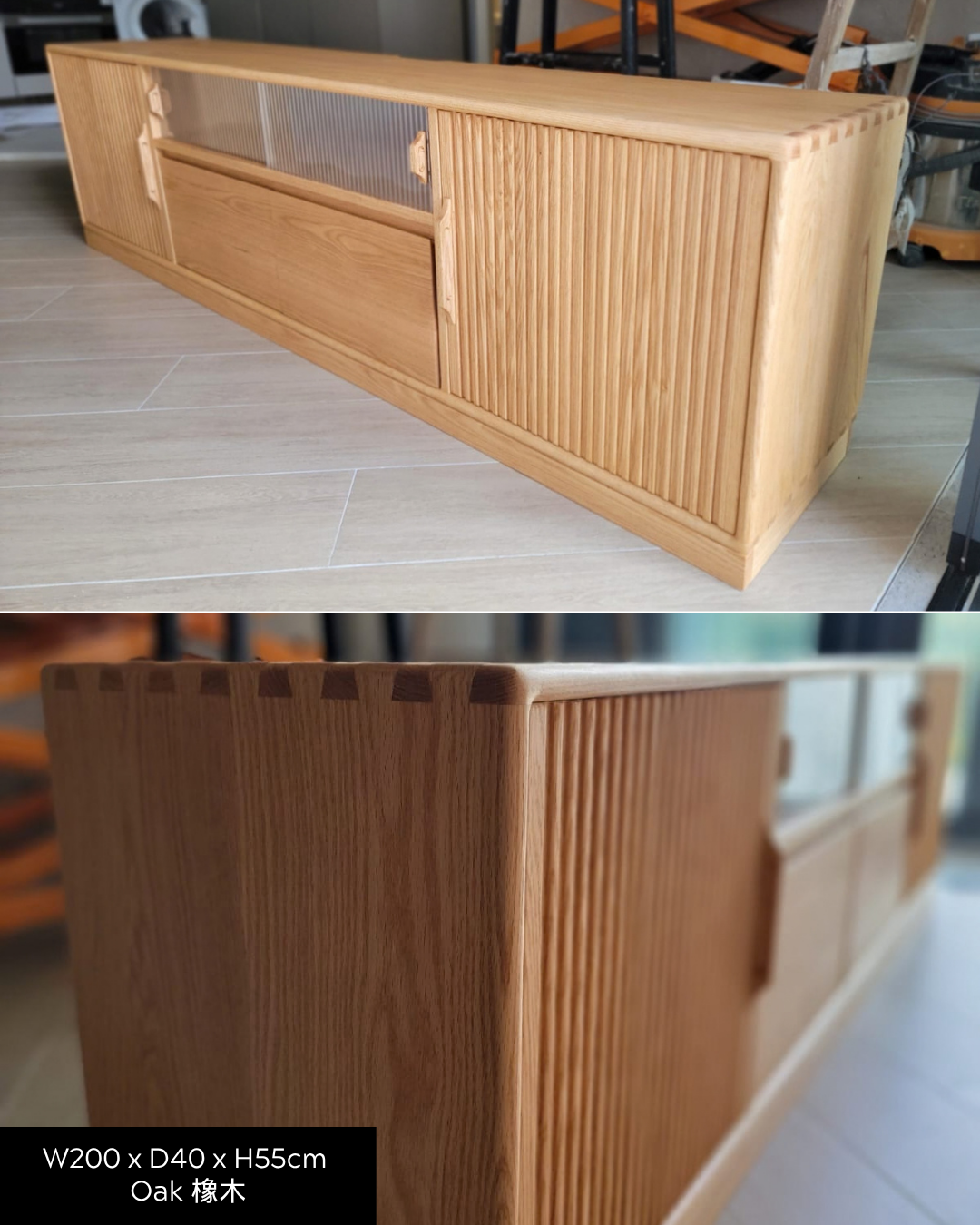 ［訂造案例］DELIGHT TV Board 實木電視櫃
