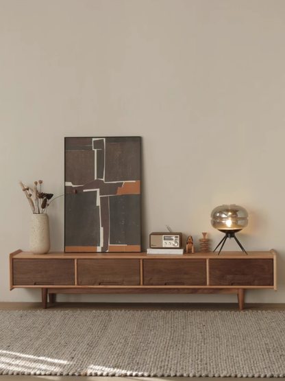 SIMPLY 2-drawer TV Board with lift-up Door 實木電視櫃（可訂造）