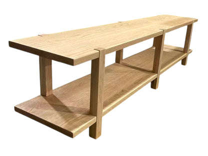 ［訂造案例］實木電視層架