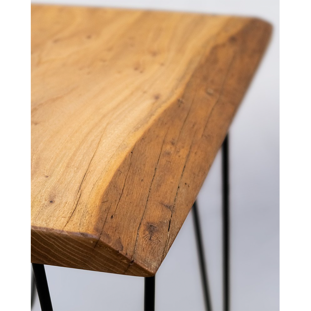 Appreciating wood | Laowu Liang elm log coffee table/small stool