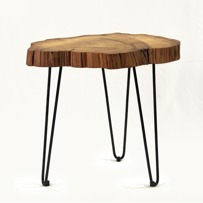 Appreciating wood work｜Thuja log coffee table