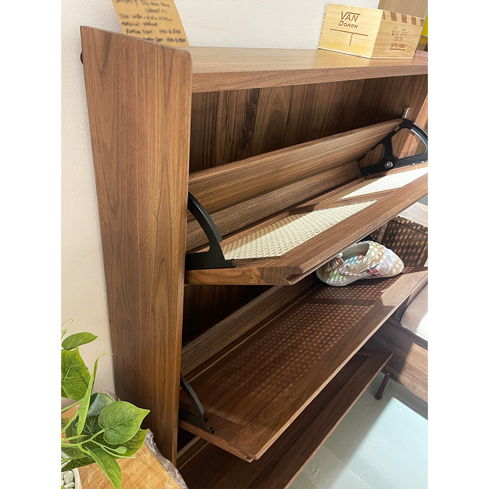 Flip down shoe storage sale