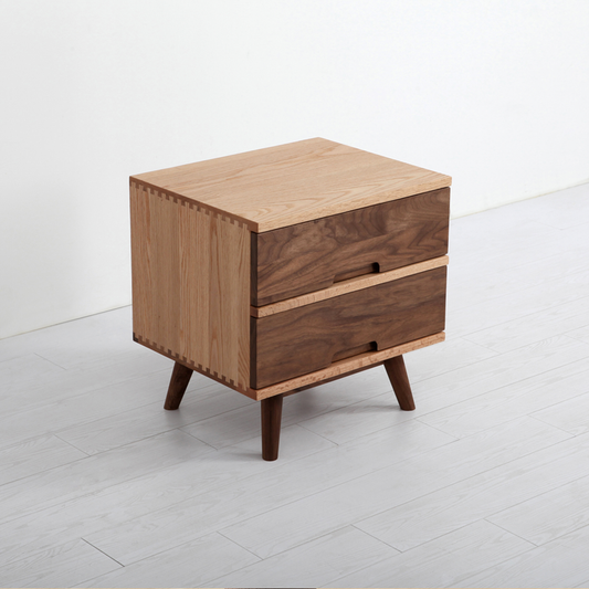 SIMPLY 2-Drawer Bedside Cabinet 實木床頭櫃