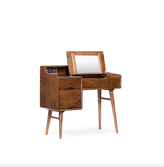 VARIETY 100 Vanity Desk 02 (with socket) solid wood dressing table