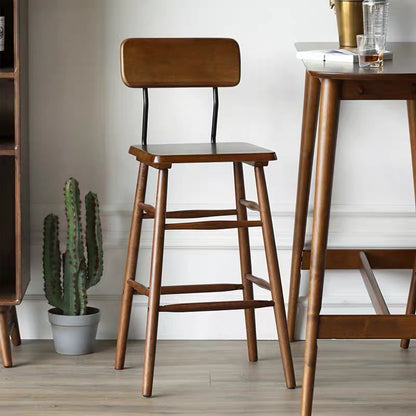 VARIETY Iron Bar Stool (a pair) solid wood bar stool