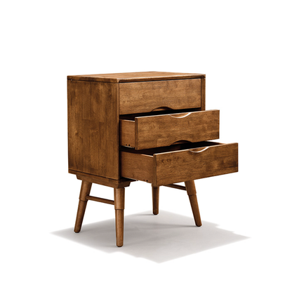 VARIETY Bedside Cabinet with 3-Drawer solid wood bedside table 