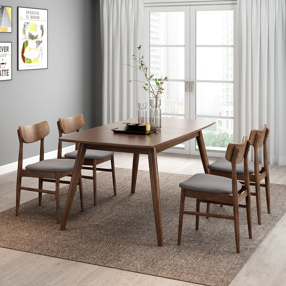 VARIETY Extendable Dining Table solid wood opening and closing table 