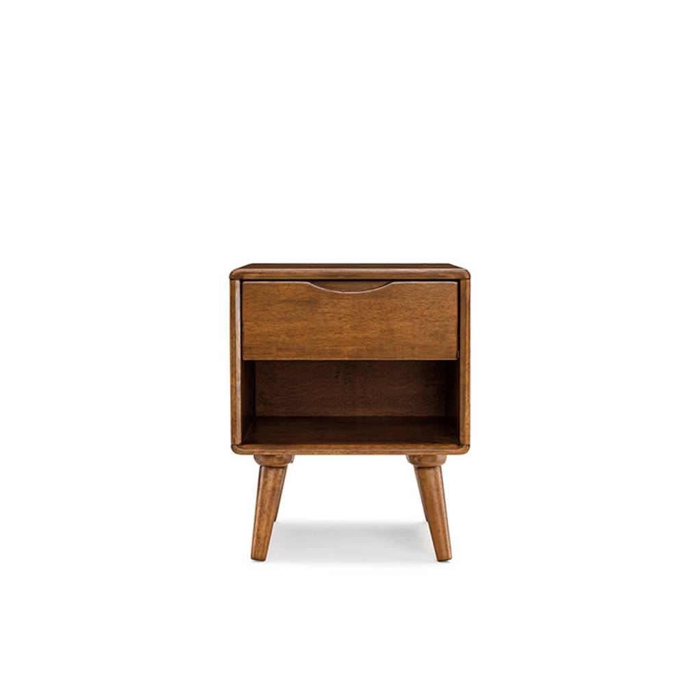 VARIETY Side Table with 1-Drawer 02 solid wood bedside table 