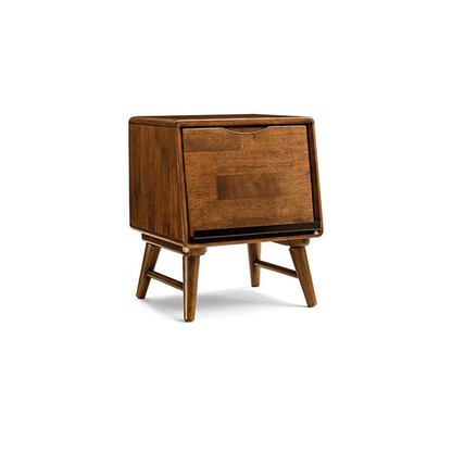 VARIETY Side Table with Large Drawer (with socket) solid wood bedside table (with plug style) 